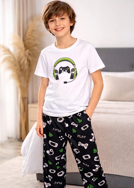 PIJAMAS NIÑOS BRUSH PANTALON - CAMISETA
